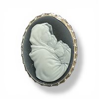 Brosche Mandile 1922 Dame Cammei  in Silber 2MSPCM151